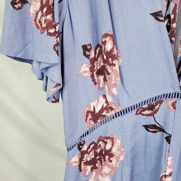 ASTR the LABEL Floral Boho Lightweight ROMPER in Light Purple NWT size L (A-3) - Picture 8 of 11